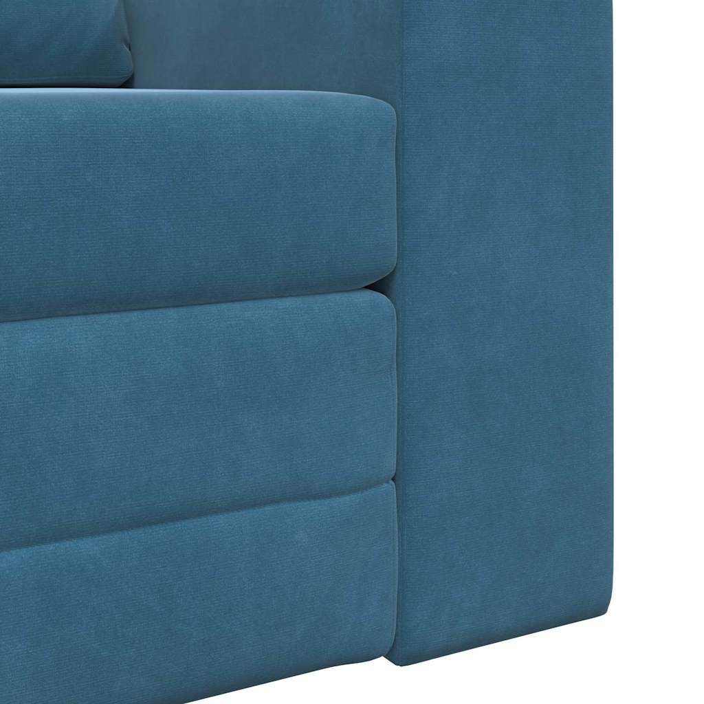 Sofa Bed Blue 98 x 71 x 83 cm Velvet